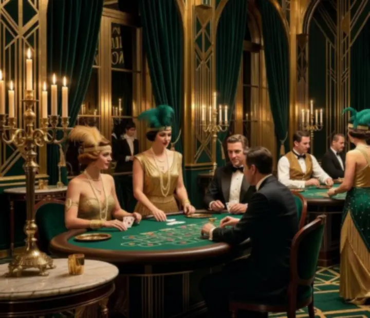 Wieczór tematyczny w klimacie Wielkiego Gatsby'ego z kasynową strefą rozrywki